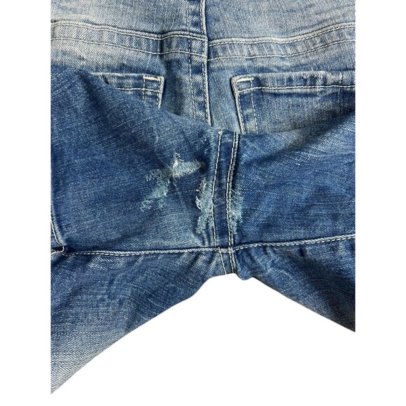 BKE Payton 5" Denim Jean Shorts  Women's Size 27  Distressed Repaired Stretch - Picture 7 of 9